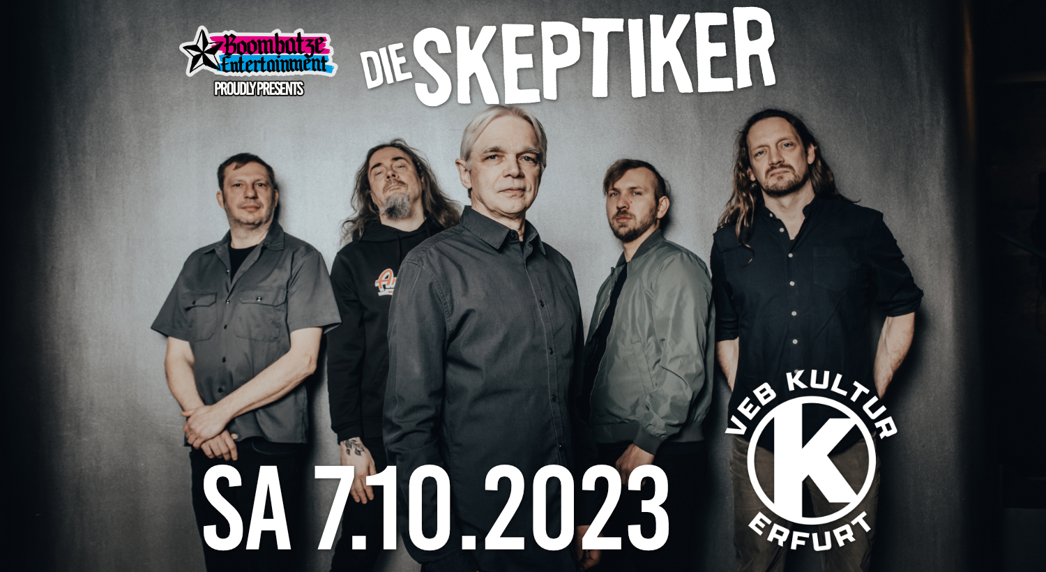 DIE SKEPTIKER am 7.10.23 im VEB KULTUR / Bandhaus Erfurt