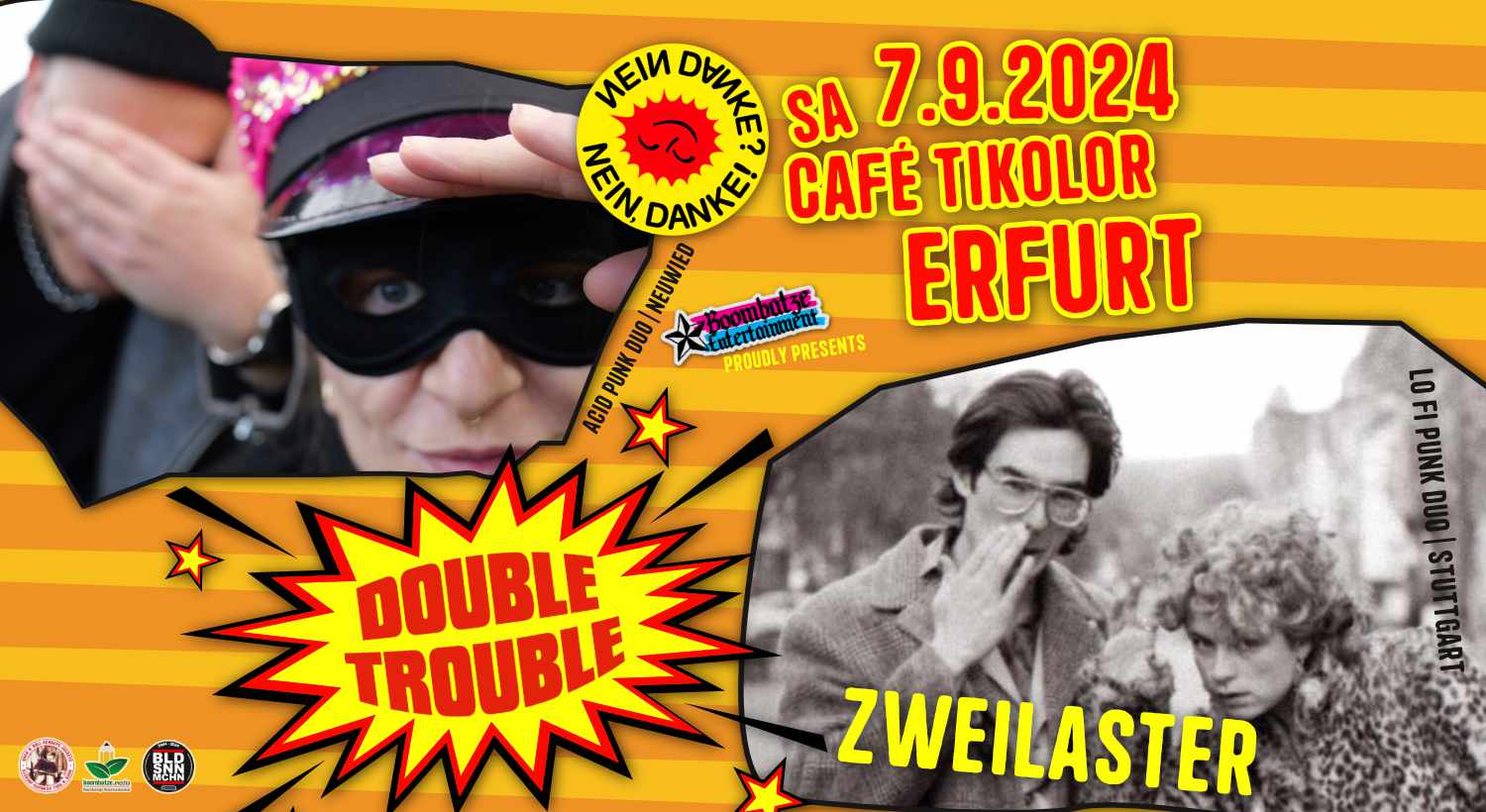 Double Trouble mit NEIN DANKE [Neuwied] + ZWEILASTER [Stuttgart] | Tiko Erfurt