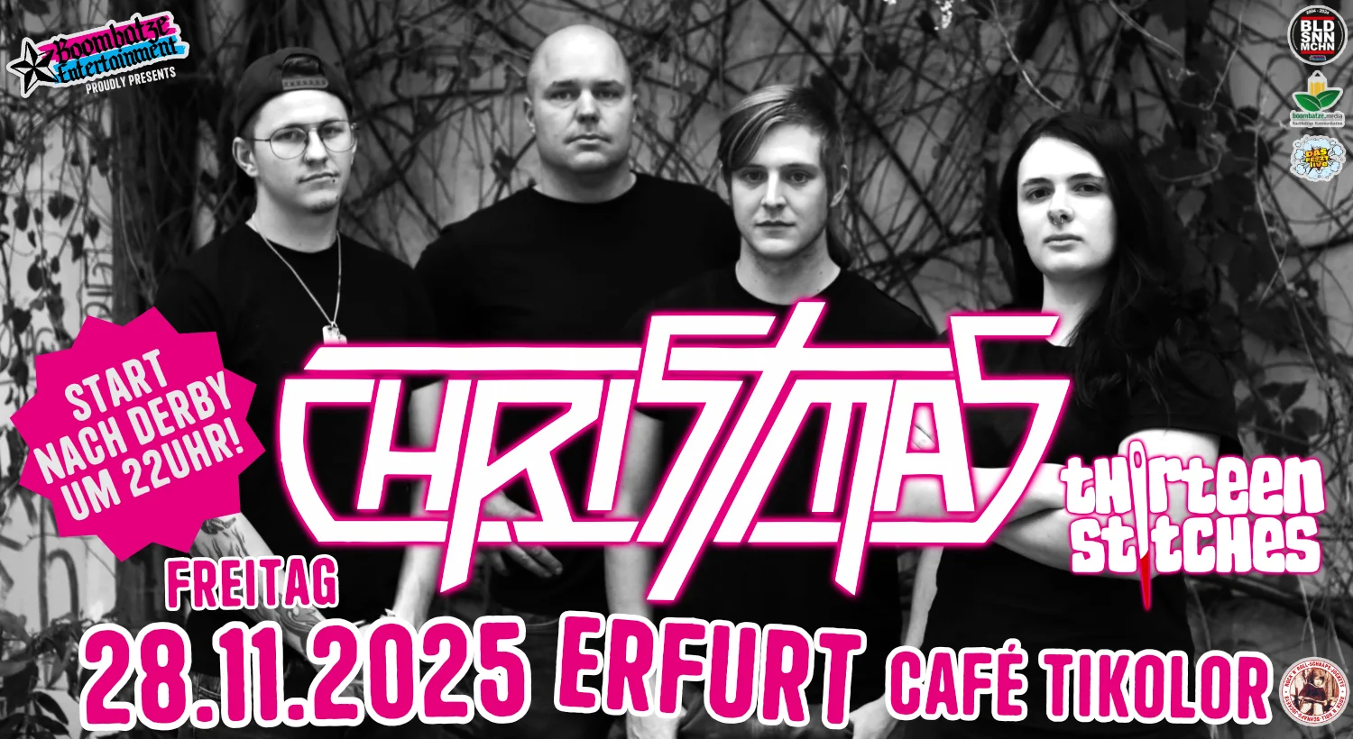 CHRISTMAS [Saarland] + THIRTEEN STITCHES [EF] | Café Tikolor Erfurt