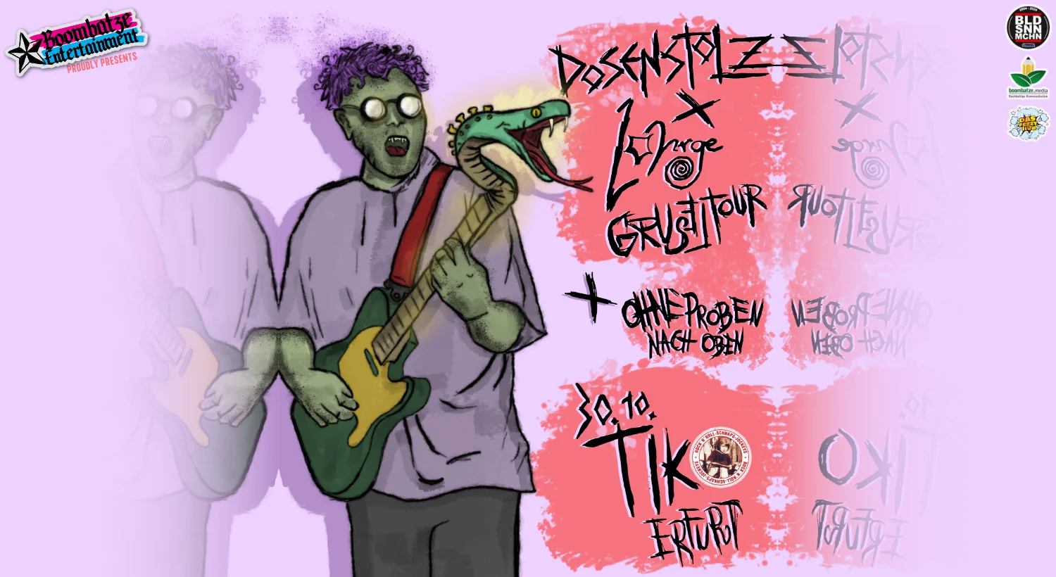 Gruseltour mit DOSENSTOLZ [DD] + LOHRGE [DD] + OPNO [EF] | Café Tikolor Erfurt