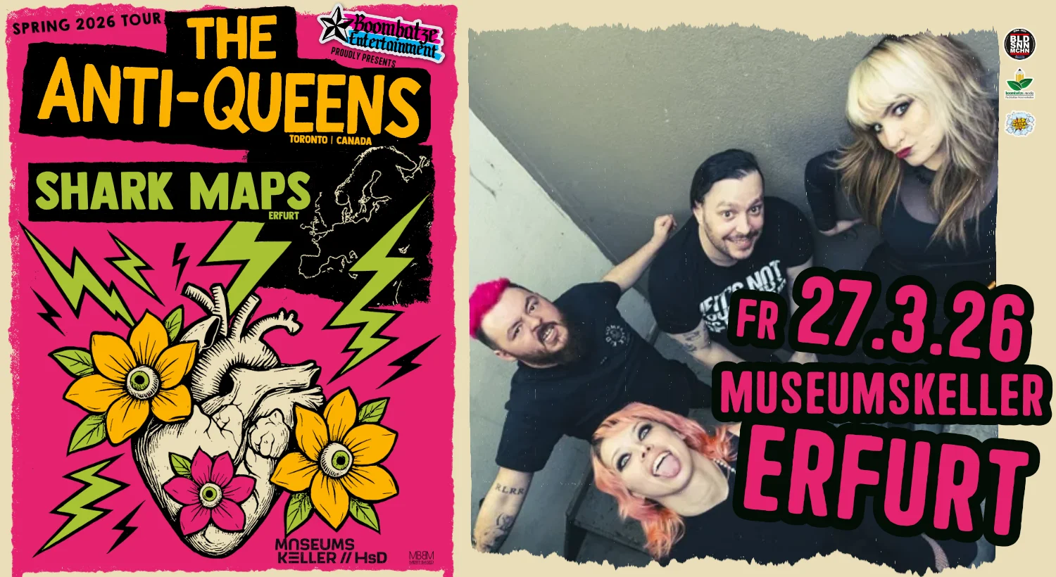 THE ANTI-QUEENS [CAN] + SHARK MAPS [EF] | Museumskeller Erfurt