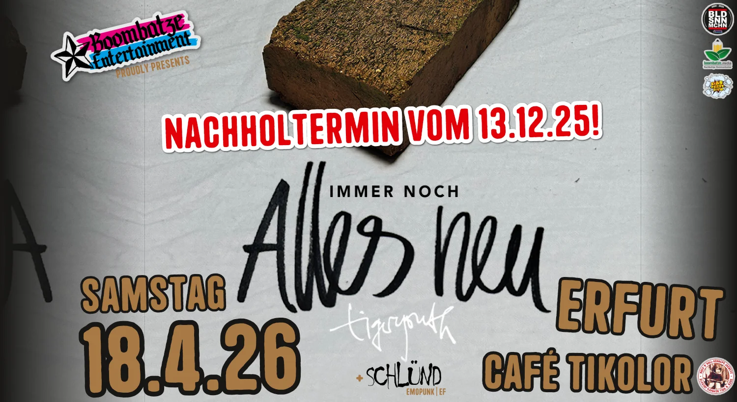 TIGERYOUTH [D] + SCHLÜND [EF] | Café Tikolor Erfurt [Neuer Termin!]
