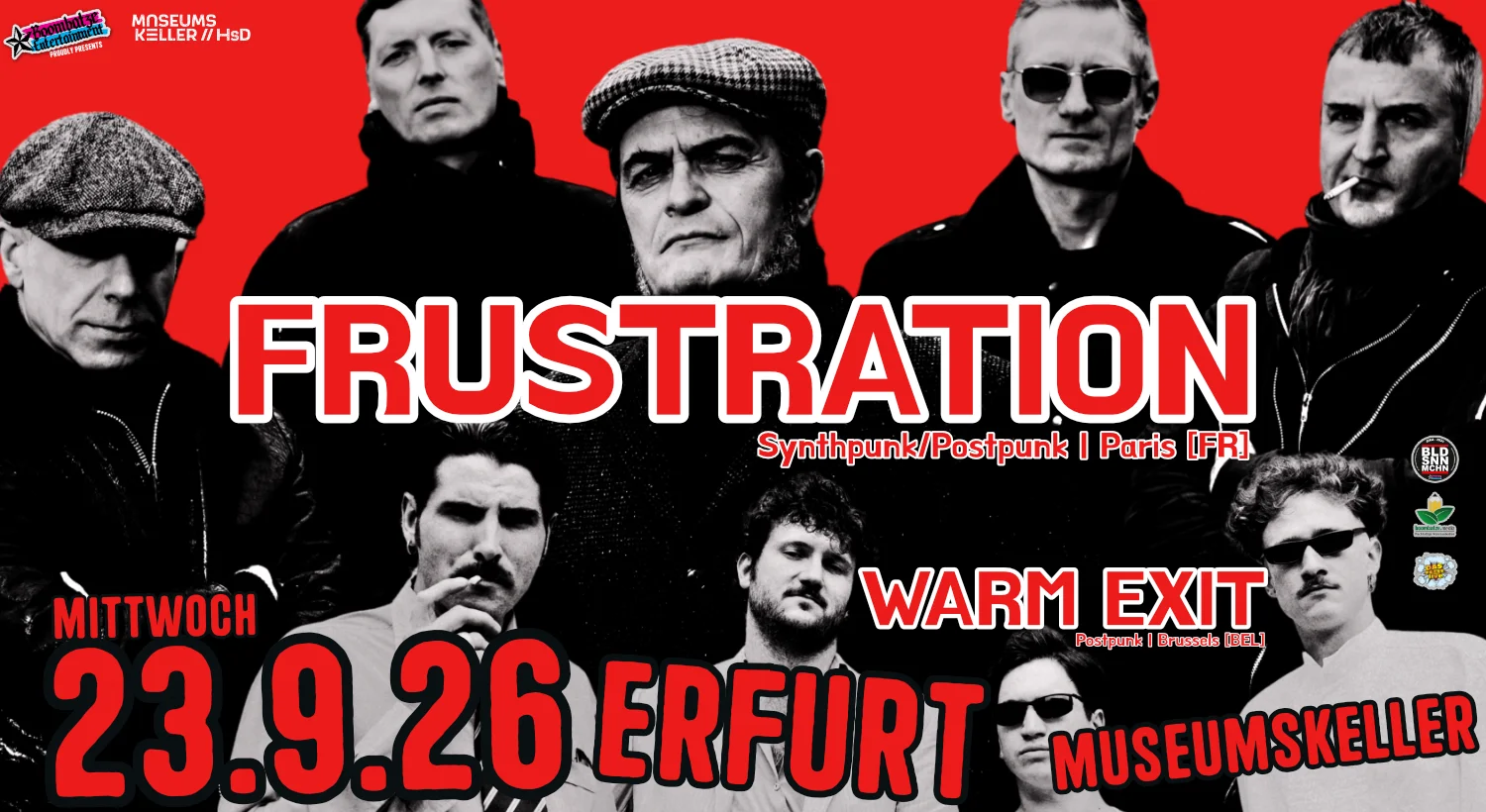 FRUSTRATION [Paris] + WARM EXIT [Brussels] | Museumskeller Erfurt