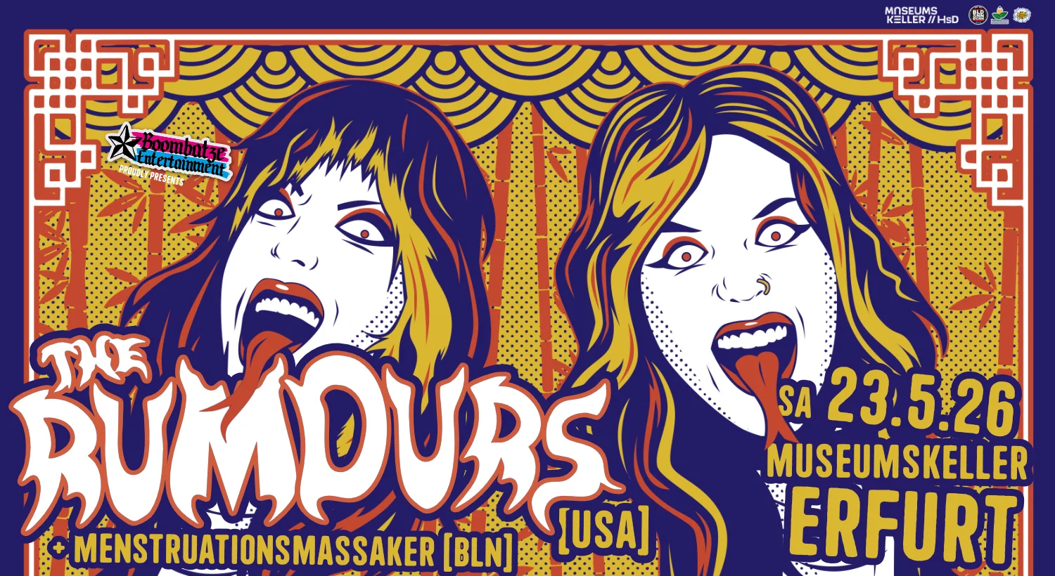 THE RUMOURS [USA] + MENSTRUATIONSMASSAKER [B] | Museumskeller Erfurt