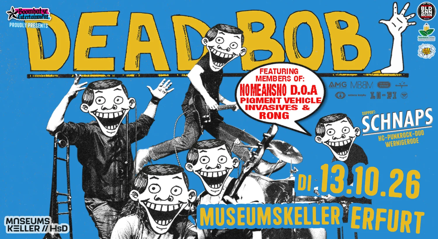 DEAD BOB [CAN] + SCHNAPS [Harz] | Museumskeller Erfurt