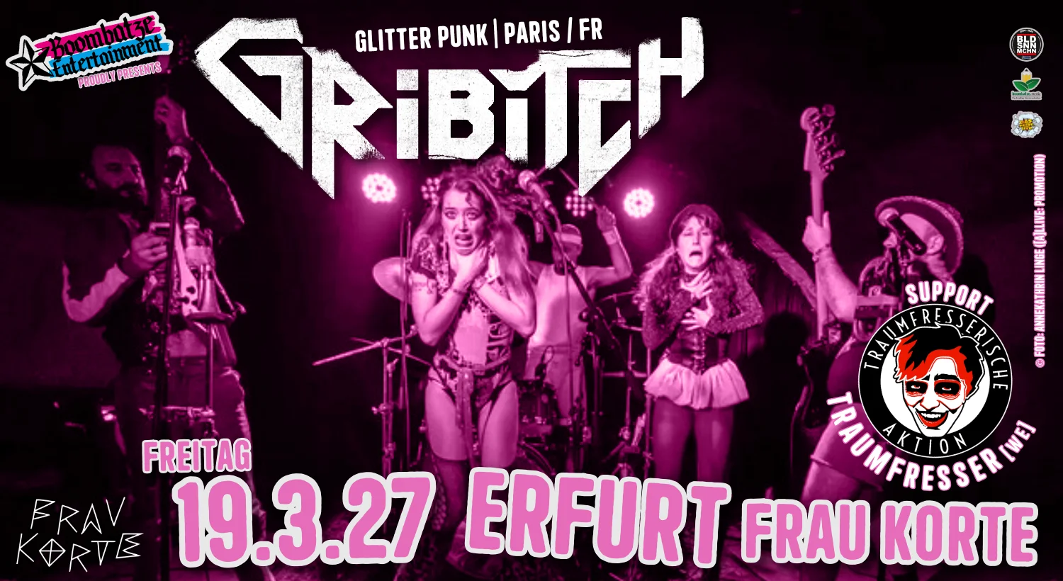 GRIBITCH [Paris / FR] + TRAUMFRESSER [WE] | Frau Korte Erfurt